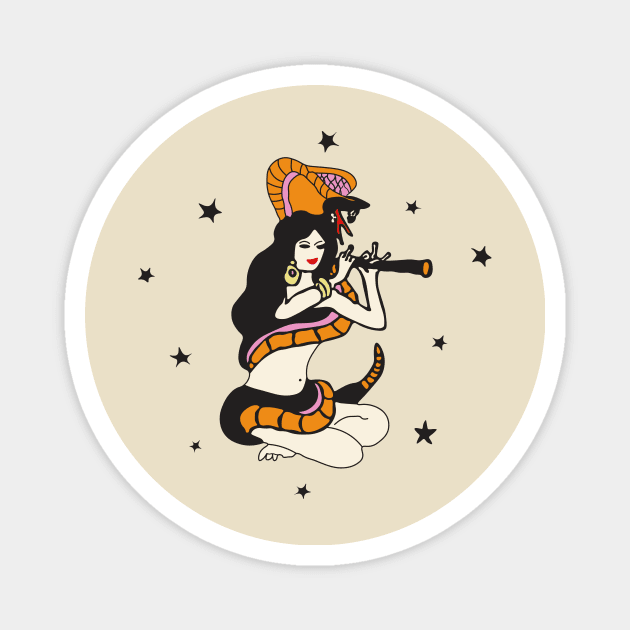 India Snake Charmer Magnet by IAKUKI